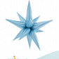26" 3D Starburst Foil Air Balloon Light Blue