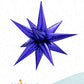 26" 3D Starburst Foil Air Balloon Purple