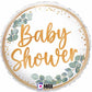Eucalyptus Baby Shower 18" Round Foil Balloon