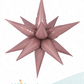 26" 3D Starburst Foil Air Balloon Dusty Rose