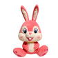 Cute Sitting Big Tooth Pink Easter Bunny Squishy Plush Toy
