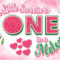 one in a melon party banner