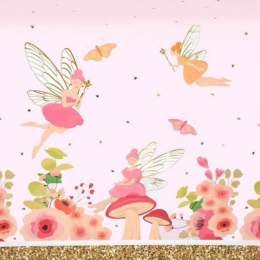 fairies flowers & tea time tablecover
