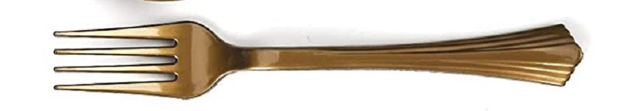 Plastic Fork Gold