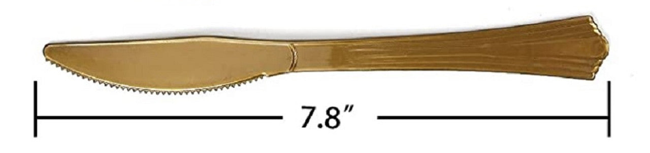 Plastic Knife Gold