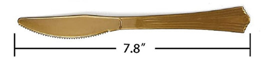 Plastic Knife Gold