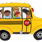 Back To School Bus 29" Supershape Foil Balloon
