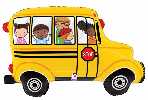 Back To School Bus 29" Supershape Foil Balloon