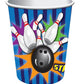 Retro Bowling Beverage 9oz Paper Cups Birthday Party Decor Tableware 8pcs/pk
