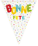 Bright Bonne Fête Flag Banner 12 ft