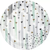 Minted Milestone Birthday 7-inch Plates Paper Tableware Supplies 8/CT