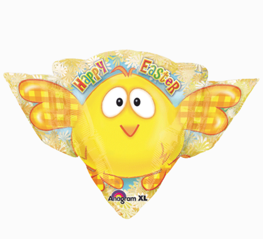 Happy Easter Chick Large SuperShape XL Foil Balloon