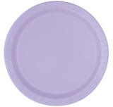 Lavender Solid Round 7" Dessert Plates 20/CT