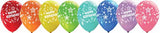 Happy Birthday Colors All Over Printed Latex Balloon Assorted 1/CT