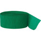 Emerald Green Crepe 81' Party Streamer Decoration
