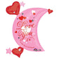 27" x 32" I Love You To the Moon Supershape Foil Balloon Party Decor