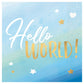 Oh Baby Boy 'Hello World!' Luncheon Napkins - Hot-Stamped 16/CT