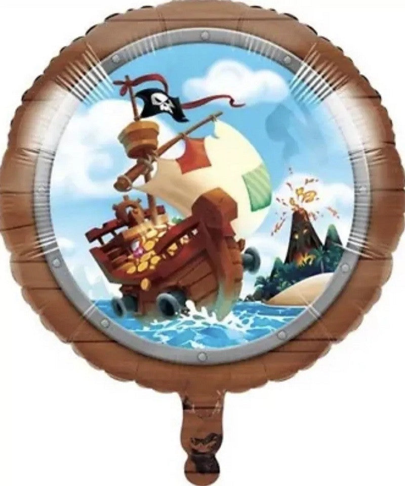Pirate Treasure Foil Balloon 18" Boy Kids Pirates Birthday Party Decorations
