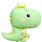 32" Matte Baby Dino Foil Balloons Green