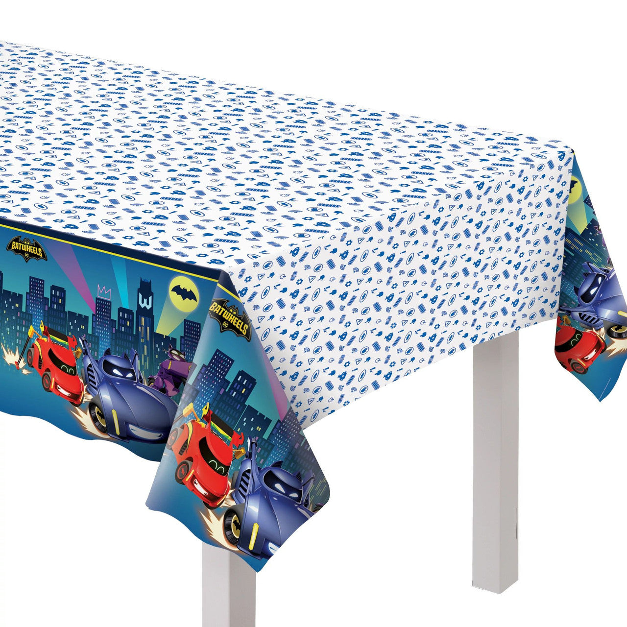 Bat Wheels Plastic Table Cover