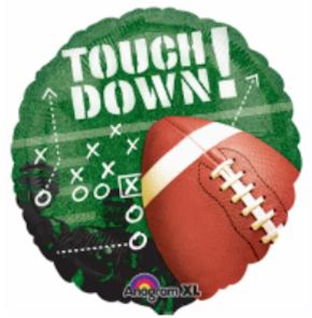 Anagram 18" Touch Down Football Foil Balloon Party Decor