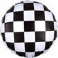 18" Checkered Foil Balloon Party Decor