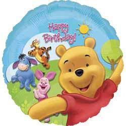 18" pooh bear foil balloon