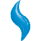 Blue Curve Foil Balloon 36"