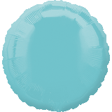 Robin's Egg Blue Round Shape Foil Balloon 18"