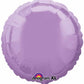 18" Round Pearl Lavender Foil Balloon