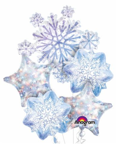 Snowflake Helium Balloon Bouquet