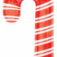 Anagram 37" Holiday Christmas Candy Cane Supershape Foil Balloon