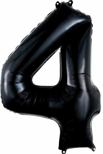 34" Number 4 Supershape Decorative Foil Balloon