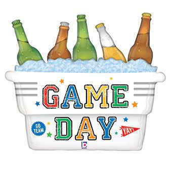 Game Day Beers in Cooler Supershape 33" Foil Balloon