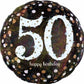 Anagram 28" Jumbo Sparkling Holographic 50 Happy Birthday Foil Balloon