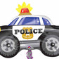 Police car shaped balloon