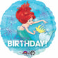 Happy Birthday Ariel Foil Balloon