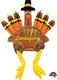sitting turkey balloon decoration