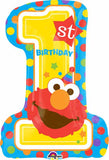 Elmo Sesame Street 1st Birthday Supershape FOil Balloon