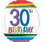 happy 30th Birthday Balloon Rainbow