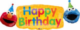 Anagram 42" Elmo Happy Birthday Supershape Foil Balloon