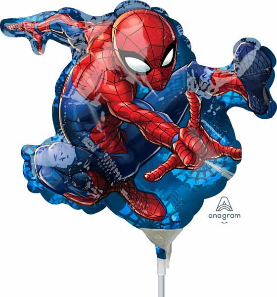 Airfilled Spiderman Foil Balloon Mini Shape