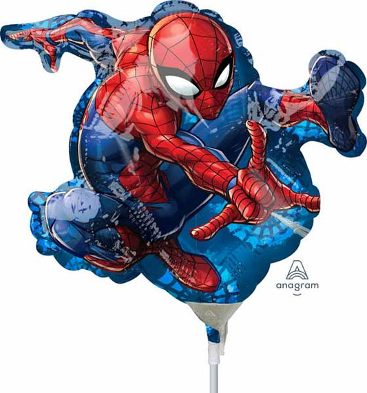 Airfilled Spiderman Foil Balloon Mini Shape