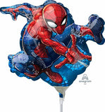 Airfilled Spiderman Foil Balloon Mini Shape