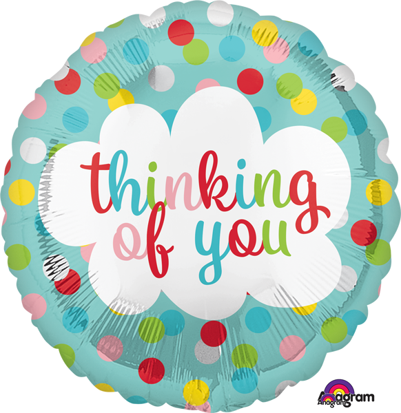 Polka Dots Thinking Of You Balloon