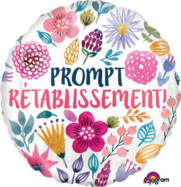 Get Well Soon In French Balloon