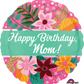 Happy Birthday Mom Balloon Flower Bouquet