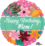 Happy Birthday Mom Balloon Flower Bouquet