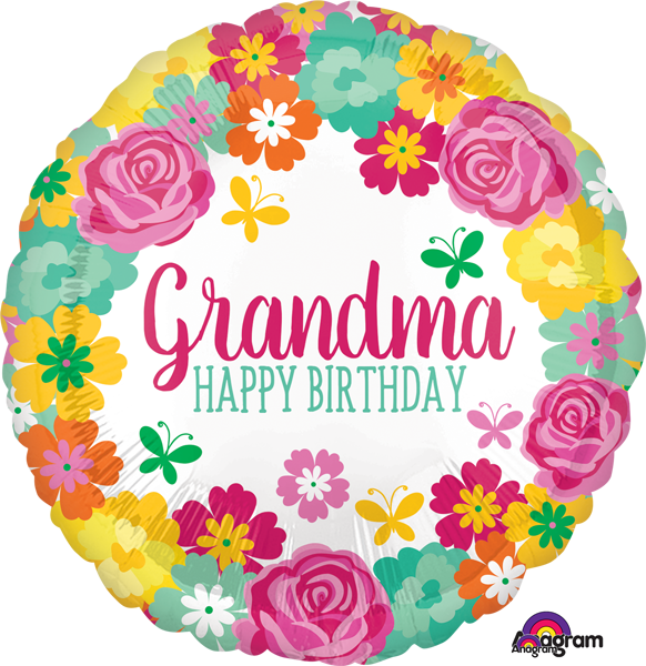 Happy Birthday Grandma! Foil Balloon