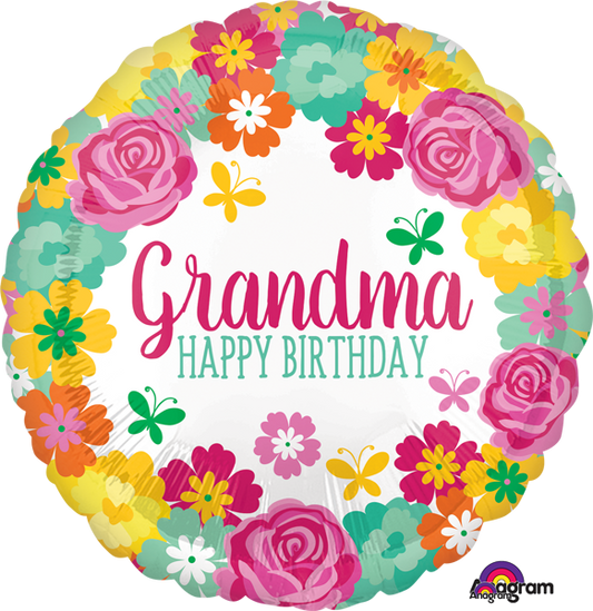 Happy Birthday Grandma! Foil Balloon